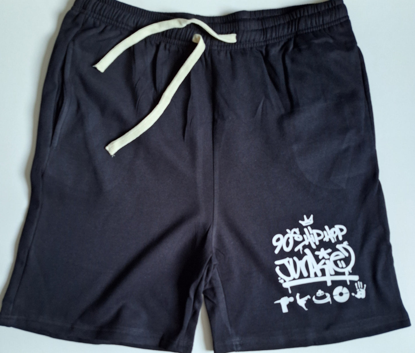 90’s Hip Hop Junkie Shorts – Black - Catch Body Customs