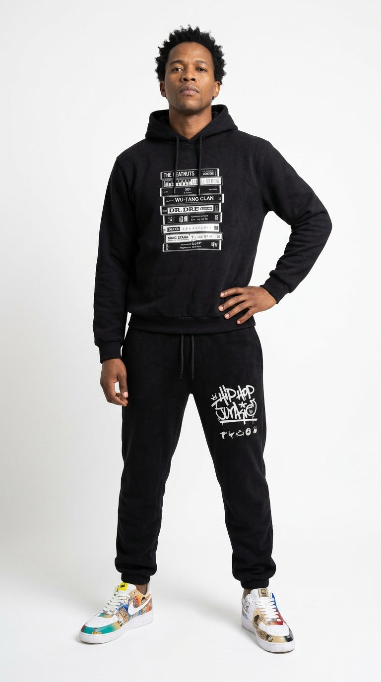 90s Hip Hop Junkie Sweatpants - Catch Body Customs